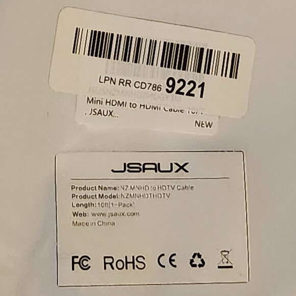 2 JSAUX Mini HDMI to HDMI Cables 10FT, [Aluminum Shell, Braided] High Speed 4K - Picture 7 of 10